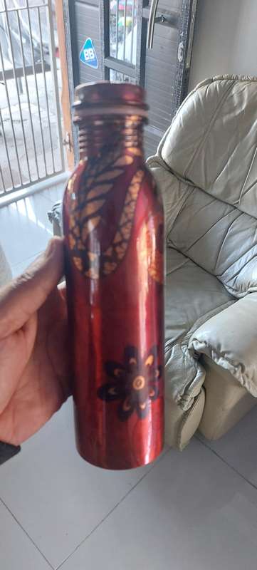 Pure Copper Water Bottle For Ayurveda Health Benefits Leak Proof