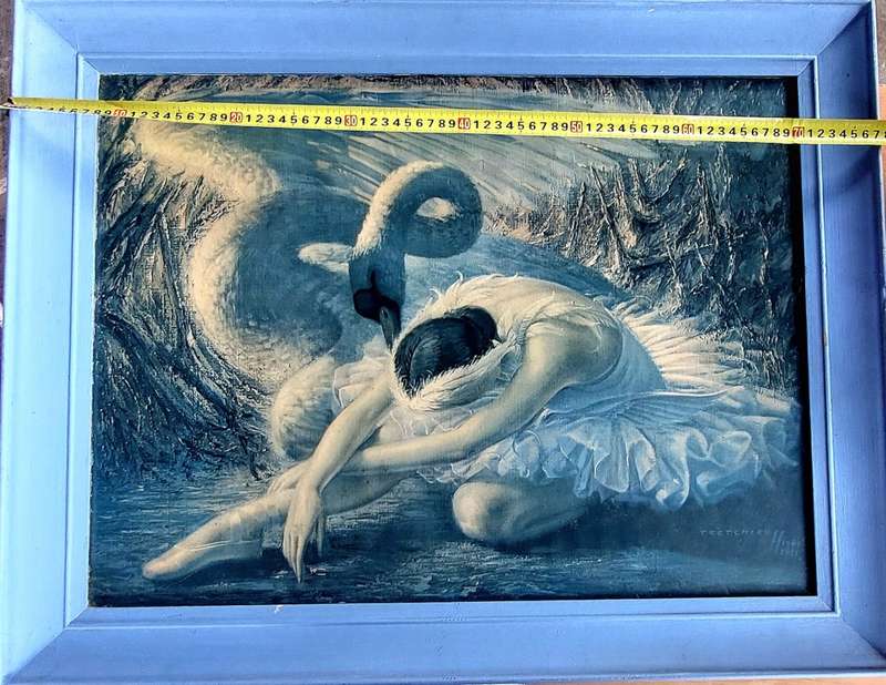 vintage trechikoff dying swan
