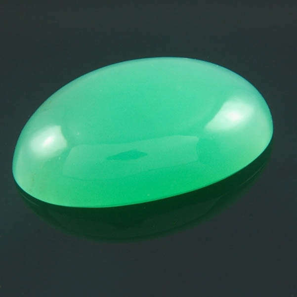 Custom Cut  Cabochon, Chrysoprase, 8.25ct - Colin Glover