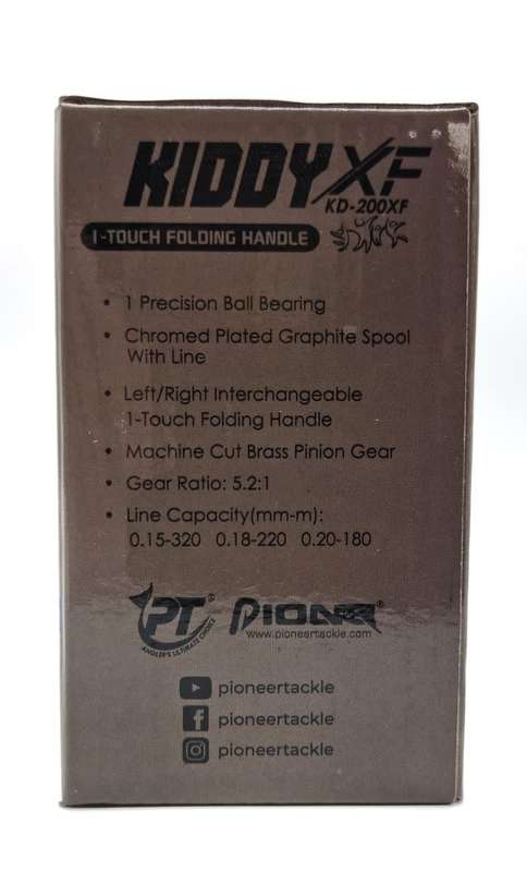 Pioneer 200XF Kiddy XF Spinning Fishing Reel With Line