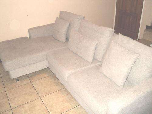 Modern Grey Corner Lounge Suite with Psych Chair