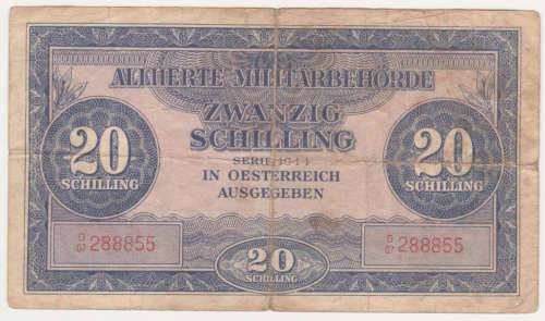 #CRAZY R1 START# Austria 20 shillings 1944