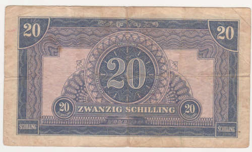 #CRAZY R1 START# Austria 20 shillings 1944
