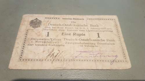 German East Africa Eine Rupie