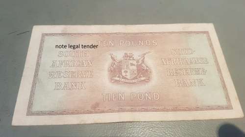 South africa 10 pounds 1943