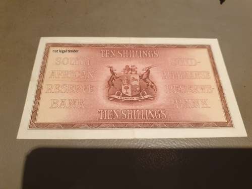 South African 10 shillings 1940