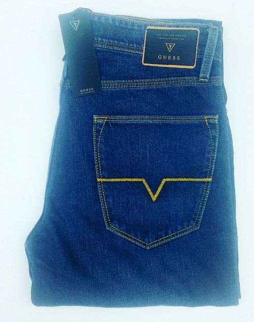 Guess mens original jeans slim tapered cut. Colour Dartfield wash. Size 32 waist