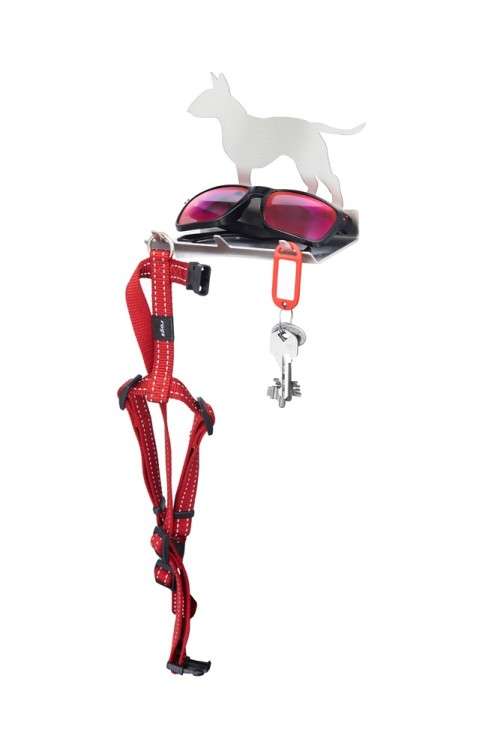Bull Terrier Stainless Steel Key & Leash Holder