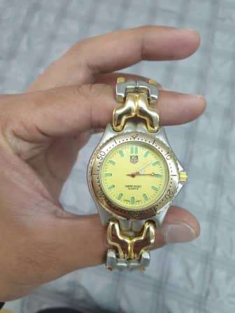 TAG HEUER WATCH FOR MEN. VINTAGE. STAINLESS STEEL. NO BOX