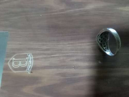 Sterling silver ring. Size P. Very detailed