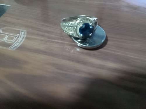 Sterling silver ring. Size P. Very detailed