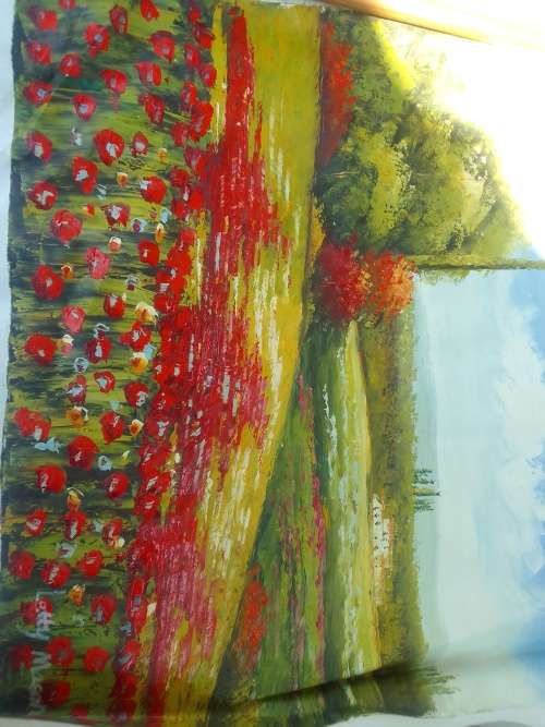 Letty Mason Oil on Canvas Painting 56cmx65cm Very detailed(unframed)