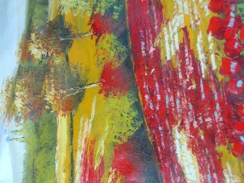Letty Mason Oil on Canvas Painting 56cmx68cm. Unframed