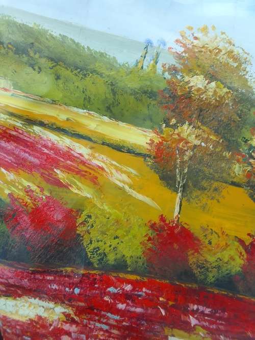 Letty Mason Oil on Canvas Painting 56cmx68cm. Unframed