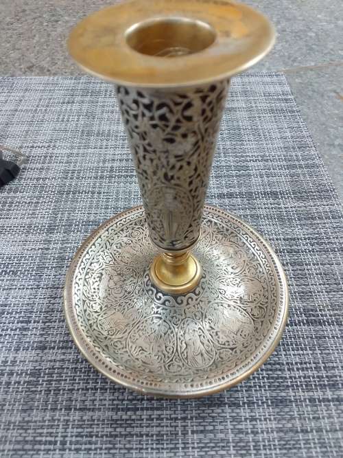 Sterling silver candle holder. Beautifully designed collection