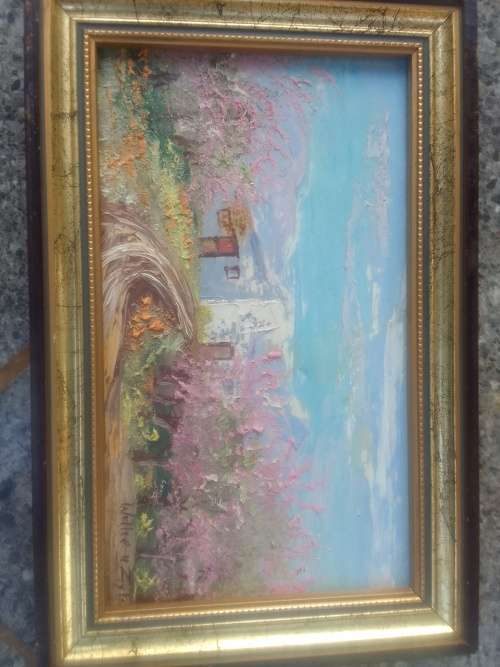 Walter Van Zyl Painting. Frame size 23x15cm