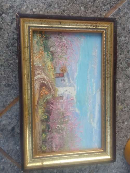 Walter Van Zyl Painting. Frame size 23x15cm