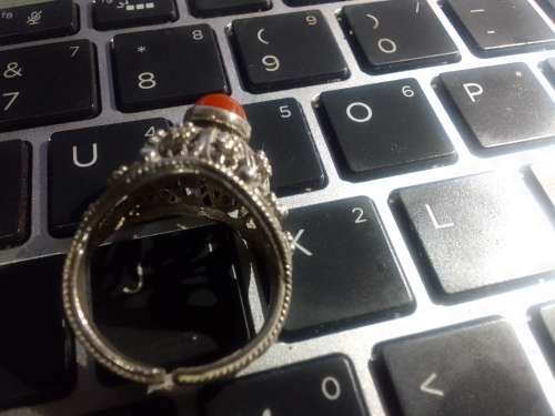 Sterling silver ring. Size Q
