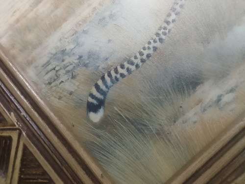 The legendary Cheetah. 3D painting under solid wood frame and glass.