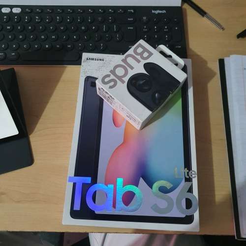 Samsung Galaxy Tab S6 Lite 10.4" (P615) LTE & WiFi Tablet - Oxford Grey + Galaxy buds