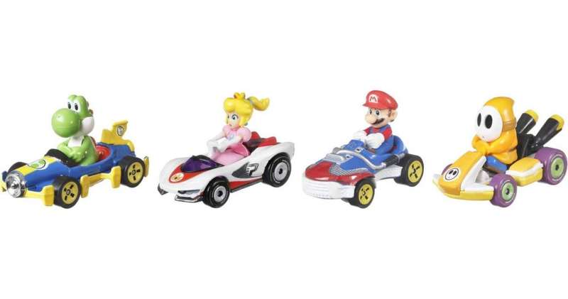 Hot Wheels Mario Kart 4-pack - orange Shy Guy