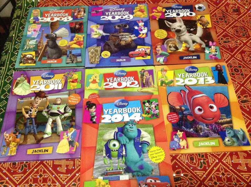 Disney Yearbook (2008 - 2014) - Hardcover. 7-Book Collection.