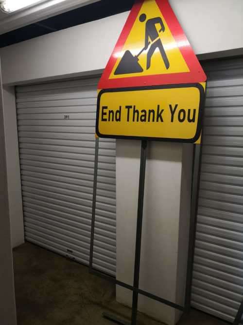 Road Sign Under construction, street cones Signs x 14