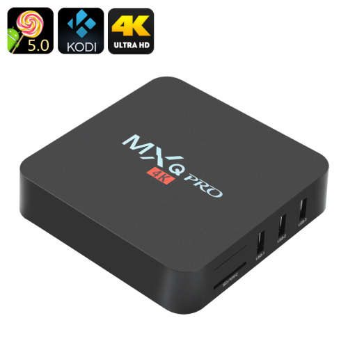 MXQ Pro 4K Quad-Core Android 5.1 S905 Smart TV Box Media Player 1080P WiFi HDMI