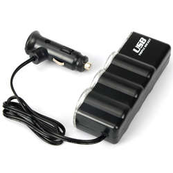 NEW 3 in 1 Car USB Triple Socket Cigarette Lighter Adapter