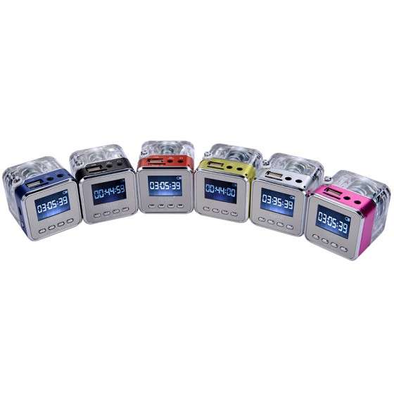 **Ideal Christmas gift**Mini Digital Portable Music MP3/4 Player Micro USB Disk Speaker FM Radio