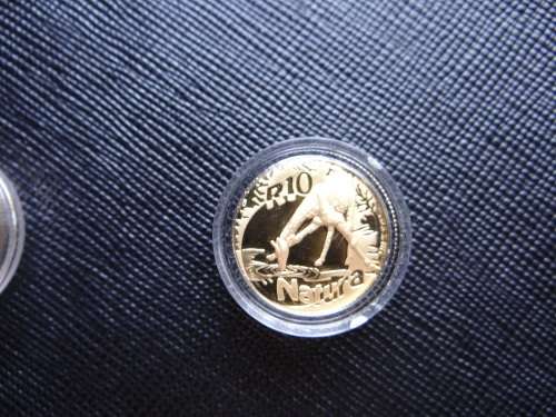 2006 SA Gold Natura Giraffe One Tenth Ounce - 1/10 ounce