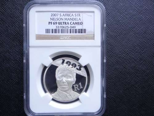 2007 PF69UC 2007 Silver R1 - Nelson Mandela