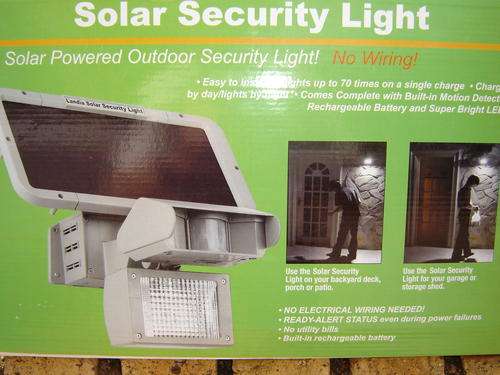 Solar Security LED Flood Light With Infra Red Motion Detector - Free Shipping