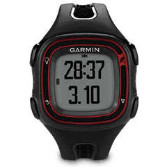 Garmin - Forerunner 10 GPS Enabled Running Watch (Black/Red)