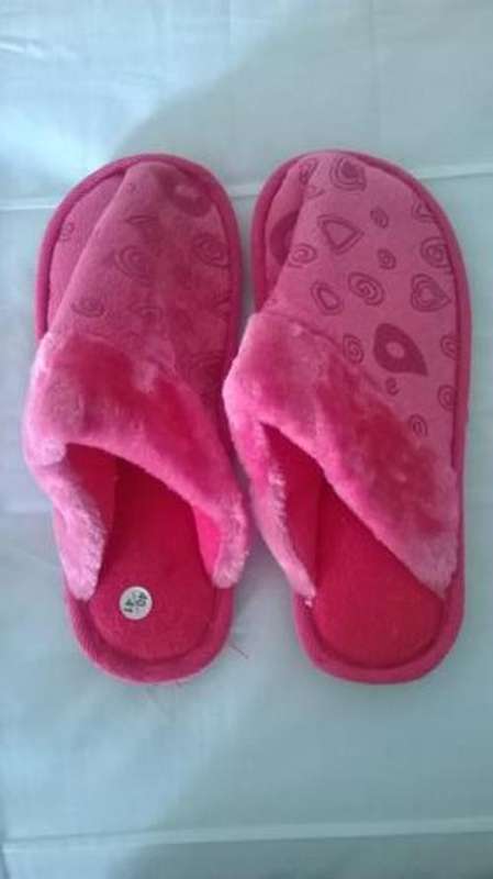 Ladies quality thick sole winter slippers 5-6 Pink (40/41)