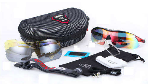 OBAOLAY 5 Lens Polarized UV400 Sports Cycling Sunglasses