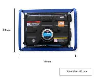 OMEGA PETROL GENERATOR / OP-1900DC / DUAL SOCKET / RECOIL MANUAL START IDEAL FOR LOADSHEDDING