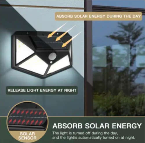 Solar Led Light Outdoor Outdoor Lighting Waterproof Street Lamp LED with PIR Motion Sensor LED