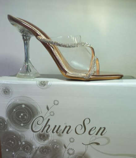 Chun Sen Ladies Sandal SA Size 4 (37) Champainge Colour