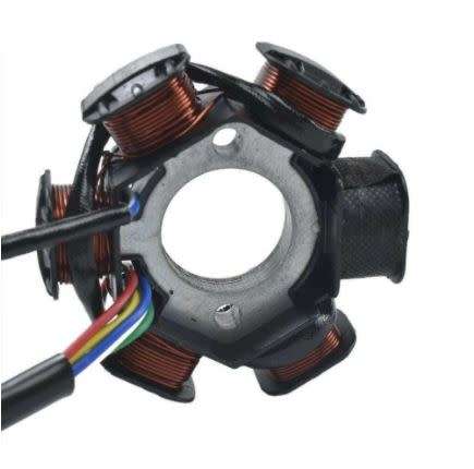 ATV Quad Go Kart Magneto Stator, PRO BAT, Magneto Stater 6 Coils 5 Wires for 50cc 70cc 90cc 110cc 12