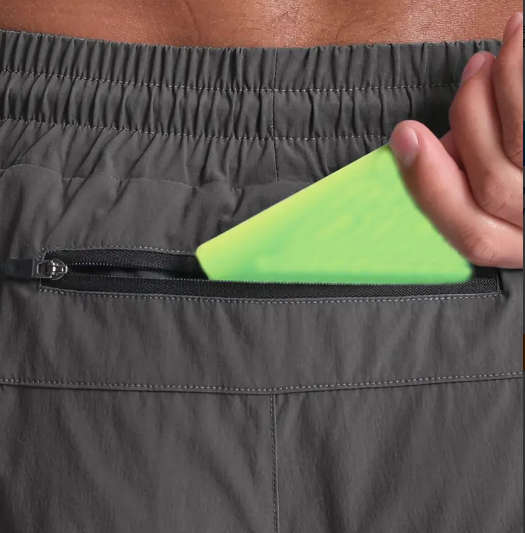 Men`s 2-in-1 Double Layer Quick-drying Breathable  Drawstring Sports Shorts for running etc - Medium