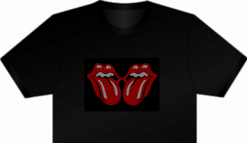 This T-shirt lights up to the beat of music