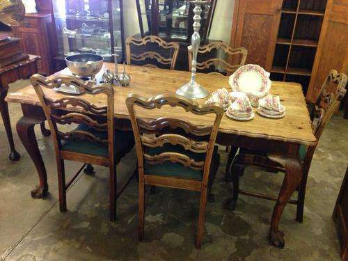 Swarthout Ball & Claw (Rare) Dining Room Set, 6 Chairs, Buffet & Server/Extension to table
