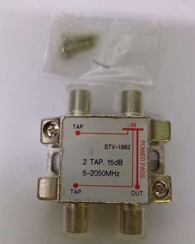 STV-1882 2 TAP 15dB 5-2050MHz Satellite Splitter