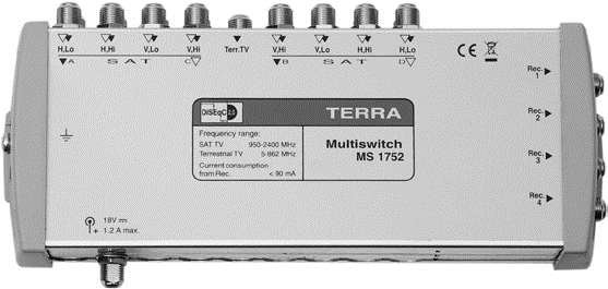 Terra MS1752 Cascadable multiswitch