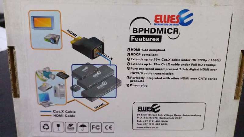 HDMI over single CAT5 mini receiver (PAIR)