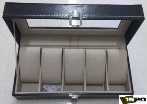 5 Slots PU Watch Case