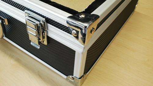 12 Slots aluminium Watch Box - Black
