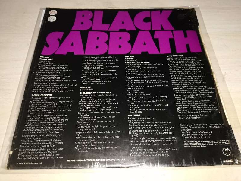 Black Sabbath - Master Of Reality