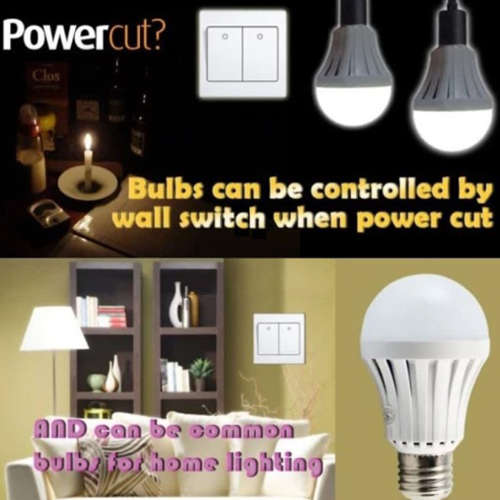 ZYF-YJ01 9W LED Smart E27 Rechargeable Light Bulb